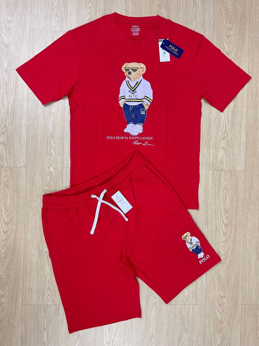 Polo Bear Cotton Jersey Set